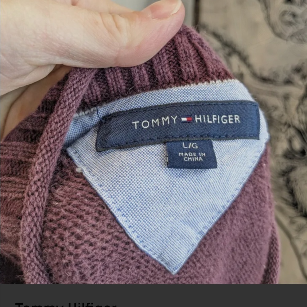 TOMMY HILFIGER 100% cotton sweater, crew neck - Picture 5 of 6